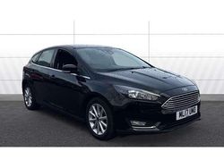 Black Used 2017 Ford Focus Titanium Hatchback | £10,880 (Fair price)