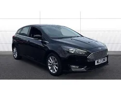 Black Used 2017 Ford Focus Titanium Hatchback | £10,941 (Fair price)