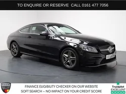 Black Used 2018 Mercedes C300 AMG line Coupe | £17,390 (Fair price)