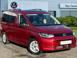 Red New 2025 VW Caddy Maxi California MPV | £37,991 (Expensive)