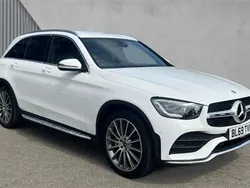 Polar white Used 2020 Mercedes GLC220 AMG Line Premium SUV | £26,099 (Fair price)