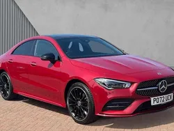 Red Used 2022 Mercedes CLA250e AMG Line Premium Plus Sedan | £27,367 (Fair price)