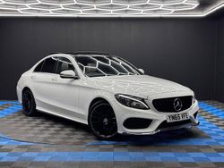 White Used 2015 Mercedes C200 AMG Line Premium Sedan | £10,990 (Expensive)