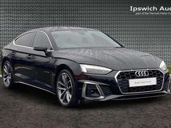 Black Used 2022 Audi A5 Sportback S-Line Hatchback | £27,493 (Fair price)