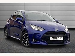Blue Used 2021 Toyota Yaris Hybrid Design Hatchback | £16,495 (Fair price)