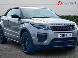 Silver Used 2018 Land Rover Range Rover evoque HSE Dynamic Cabriolet | £18,990 (Fair price)