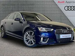 Blue Used 2019 Audi A4 S-Line Sedan | £17,495 (Fair price)