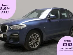 Blue Used 2020 BMW X3 M Sport SUV | £23,443 (Good price)