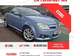 Blue Used 2006 Vauxhall Tigra Sport Cabriolet | £1,395