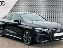 Black Used 2022 Audi A3 S-Line Sedan | £22,228 (Fair price)