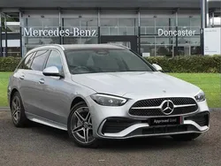 Silver Used 2024 Mercedes C300e AMG Line Premium Plus Estate | £35,942 (Fair price)