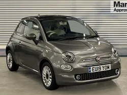 Grey Used 2019 Fiat 500 Lounge Hatchback | £8,603 (Fair price)