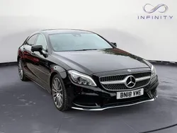 Black Used 2018 Mercedes CLS220 AMG line Coupe | £15,449 (Fair price)