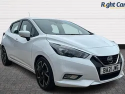 White Used 2021 Nissan Micra Acenta Hatchback | £13,199 (Fair price)