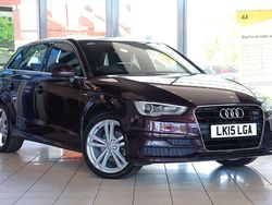 Red Used 2015 Audi A3 Sportback S-Line Hatchback | £15,750 (Expensive)