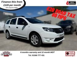 White Used 2015 Dacia Logan MCV Ambiance Estate | £5,495 (A bit pricey)