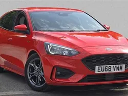 Red Used 2018 Ford Focus ST-Line Hatchback | £9,870 (Fair price)