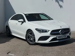 White Used 2019 Mercedes CLA200 AMG line Sedan | £19,398 (Fair price)