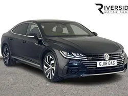 Deep black pearl Used 2018 VW Arteon R-line Hatchback | £13,990 (Fair price)