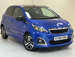 Blue Used 2018 Peugeot 108 Allure Hatchback | £9,990 (Fair price)