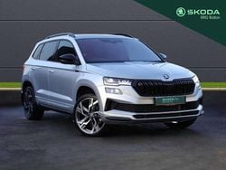 Brilliant silver metallic Used 2025 Skoda Karoq SportLine SUV | £29,495 (Fair price)