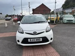 White Used 2013 Toyota Aygo Hatchback | £2,490 (Good price)