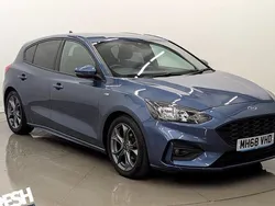 Blue Used 2019 Ford Focus ST-Line Hatchback | £9,190 (Fair price)