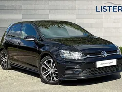 Deep black Used 2020 VW Golf VII R-line Hatchback | £18,900 (A bit pricey)