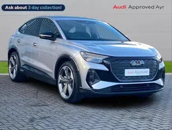 Silver Used 2024 Audi Q4 Sportback e-tron Black Edition SUV | £48,225