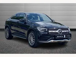 Obsidian black Used 2022 Mercedes GLC300 AMG Line Premium Coupe | £38,698 (Fair price)
