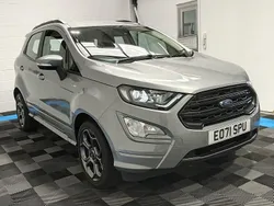 Solar silver (premium paint) Used 2021 Ford Ecosport ST-Line SUV | £12,295 (Fair price)