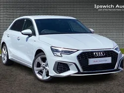White Used 2023 Audi A3 S-Line Hatchback | £25,780 (Fair price)
