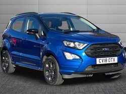 Lightning blue Used 2018 Ford Ecosport ST-Line SUV | £12,450 (Fair price)