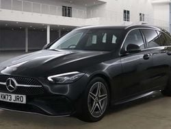 Black Used 2023 Mercedes C220 AMG line Estate | £26,300 (Fair price)