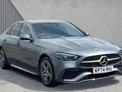 Grey Used 2024 Mercedes C300e AMG line Sedan | £36,215 (Good price)