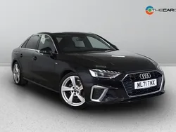 Black Used 2021 Audi A4 S-Line Sedan | £21,975 (Fair price)