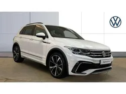 White Used 2022 VW Tiguan R-line SUV | £29,116 (Fair price)
