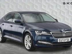 Blue Used 2022 Skoda Superb SE L Hatchback | £20,729 (Fair price)