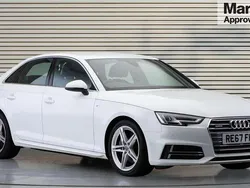 White Used 2017 Audi A4 S-Line Sedan | £18,599 (Expensive)