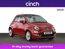 Red Used 2019 Fiat 500 Lounge Hatchback | £8,149 (A bit pricey)