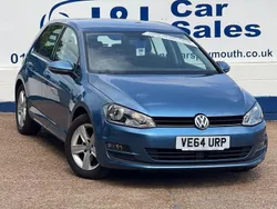 Blue Used 2014 VW Golf VII Match Hatchback | £8,995 (Fair price)