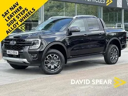 Agate black (metallic paint) Used 2023 Ford Ranger Wildtrack Pickup | £28,690 (Fair price)