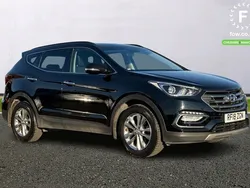 Black Used 2018 Hyundai Santa Fe Premium SUV | £17,599