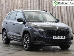 Black magic pearl effect Used 2024 Skoda Karoq SportLine SUV | £28,450 (Fair price)