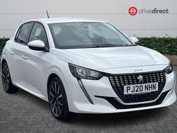 White Used 2020 Peugeot 208 Allure Premium Hatchback | £11,544 (Fair price)