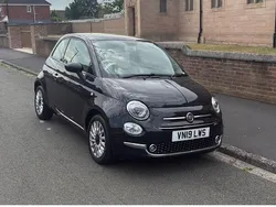 Black Used 2019 Fiat 500 Lounge Hatchback | £6,795 (Fair price)