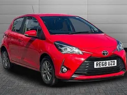 Red Used 2019 Toyota Yaris Hatchback | £9,401 (Fair price)