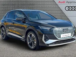 Black Used 2025 Audi Q4 e-tron S-Line SUV | £35,535 (Good price)
