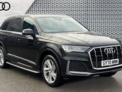 Black Used 2021 Audi Q7 S-Line SUV | £34,944 (Fair price)