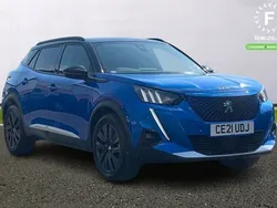 Blue Used 2021 Peugeot e-2008 Premium SUV | £12,299 (Fair price)
